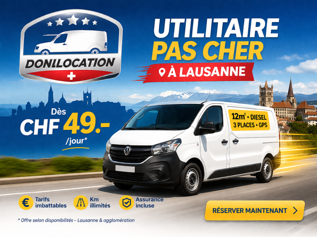 louer un utilitaire sur Lausanne pas cher