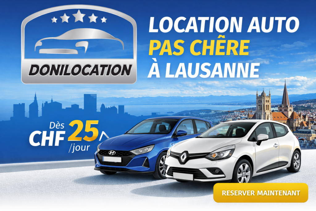 Louer une voiture pas cher à Lausanne