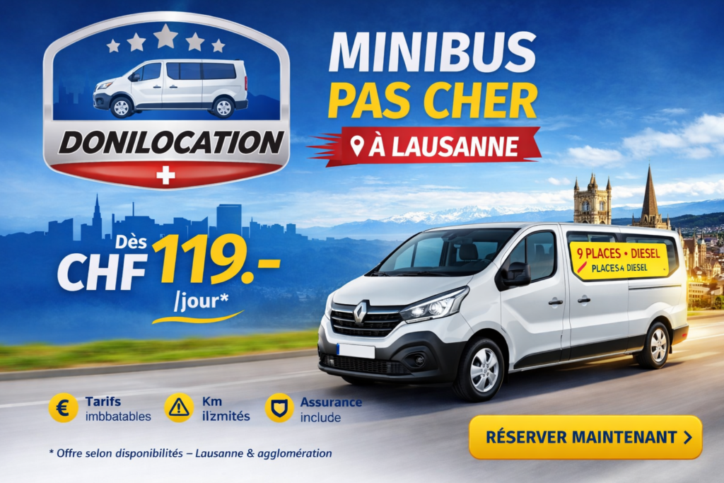 Louer un minibus sur Lausanne